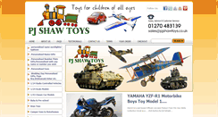 Desktop Screenshot of pjshawtoys.co.uk